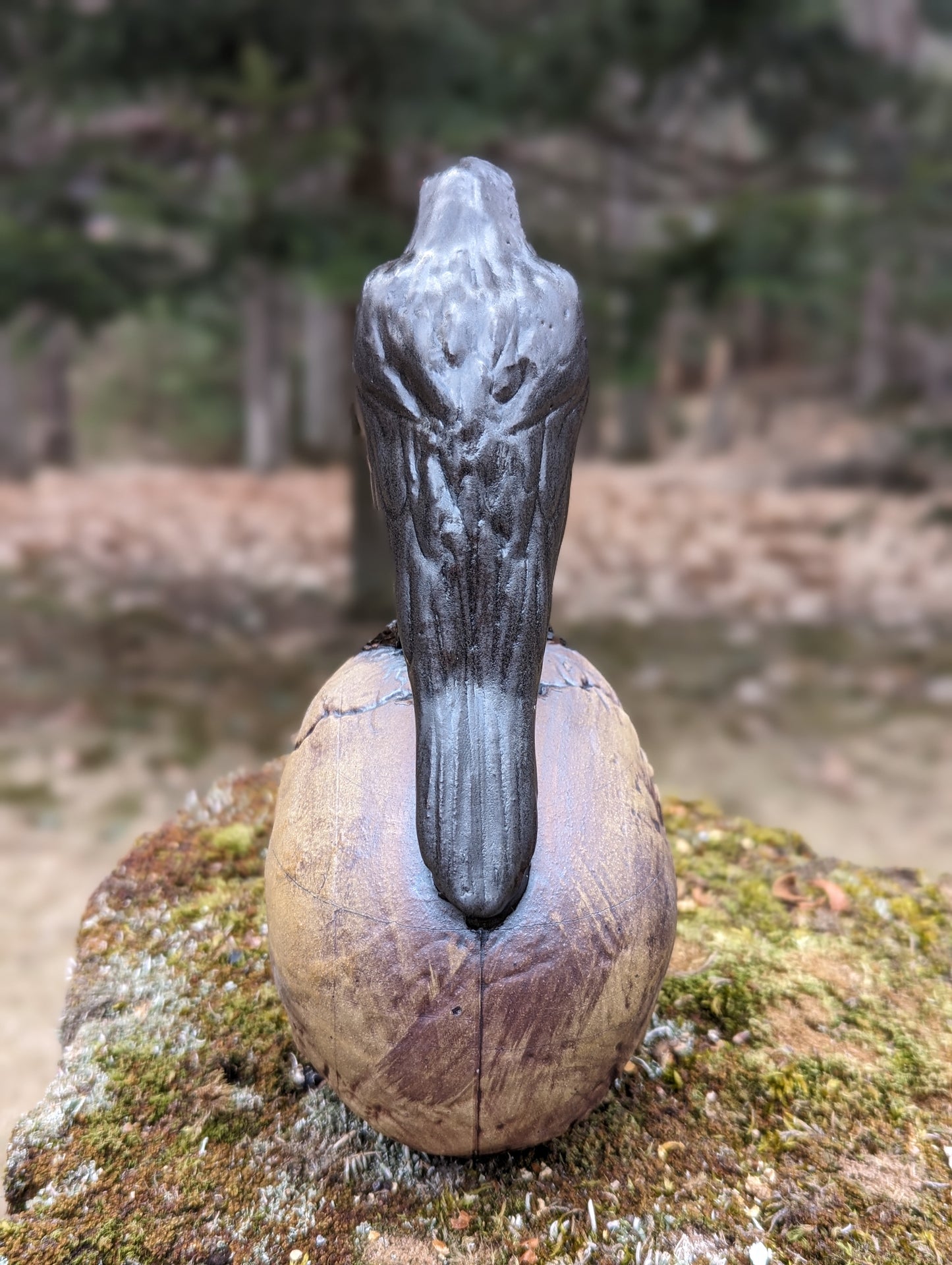 Crow and Skull - Bronze Beak