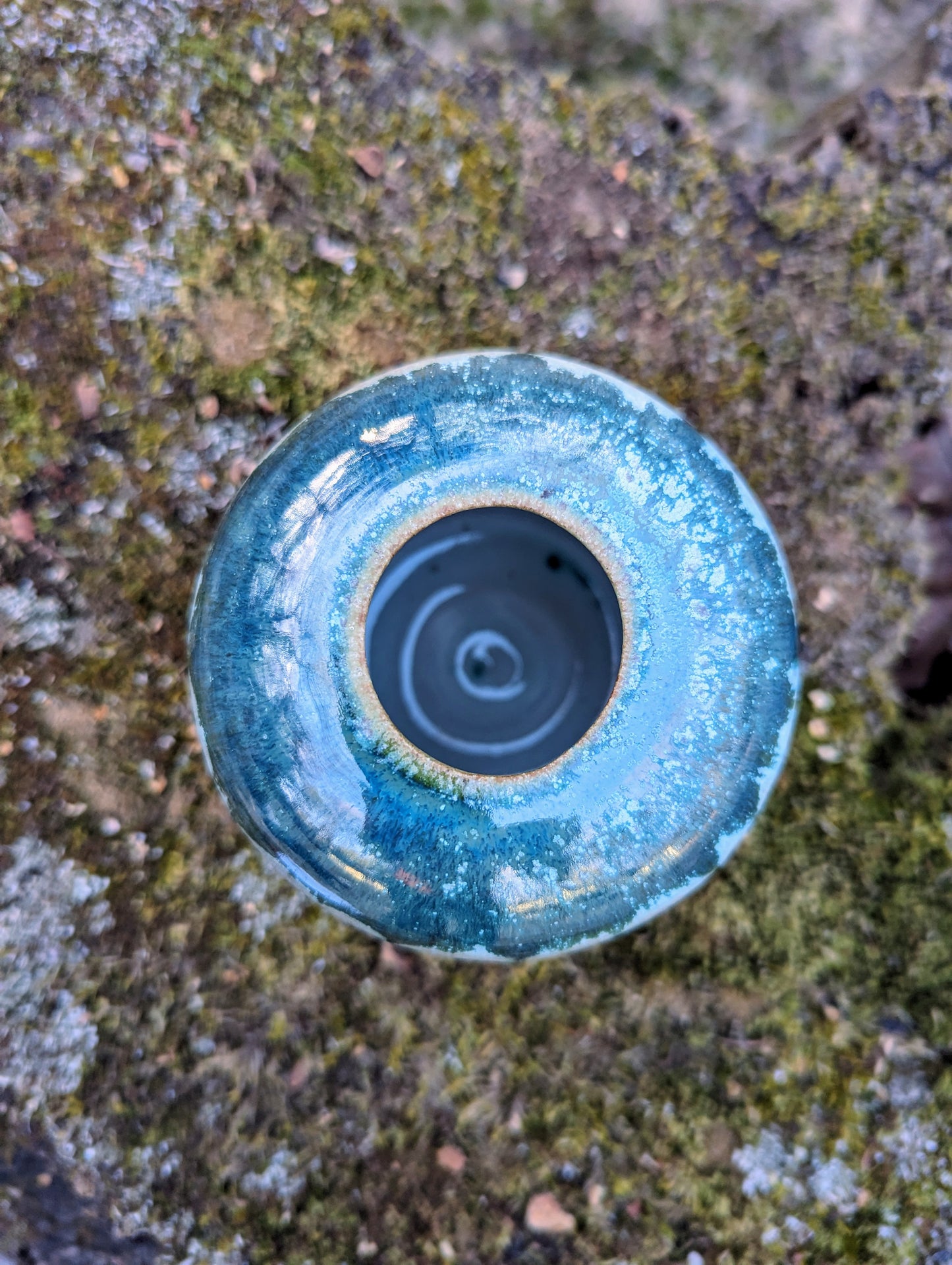 Moon Vase - Watercolor Green